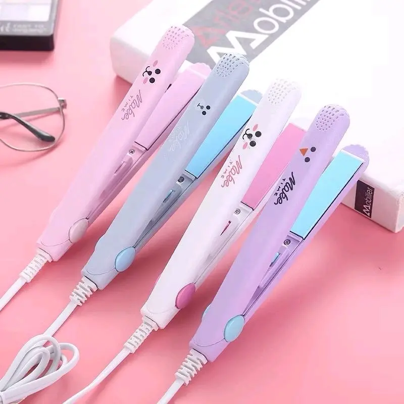 Catok rambut karakter 2in1 | catok mini 2in1 20w | catokan keriting lurus portable | banyak warnaa 0