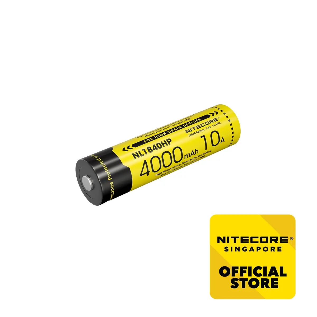 Nitecore Battery NL1840HP (18650 - 4000 mAh - 10A)