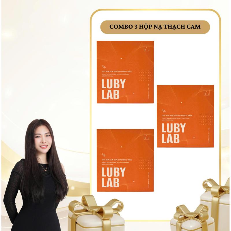 SN1730 - Combo 3 Hộp Mặt Nạ Thạch Hydrogel phiên bản giới hạn Premium Lubylab 4 miếng *3