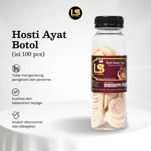 Last Supper Hosti Ayat Botol Last Supper Roti Perjamuan Kudus Gereja Praktis Higienis Tekstur Lembut Tanpa Pengawet Isi 100 Pcs Diameter 3 cm