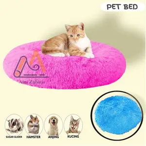 New Bantal Kucing Bulat/Alas Tidur Kucing/Cat Bed/Ranjang Kucing/Tempat Tidur Kucing/Perlengkapan Kucing Dan Hewan/Rumah