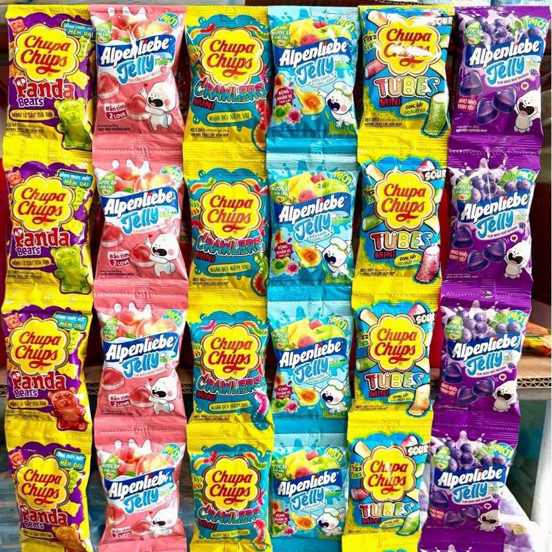 Bịch 24 Gói Kẹo dẻo Alpenliebe Jelly Biển xanh long lanh Túi 24 gói nhỏ x 24g