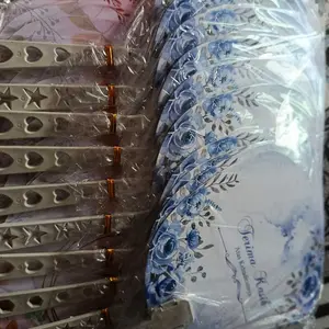 ISI 50 kipas bunga shaby kemasan plastik