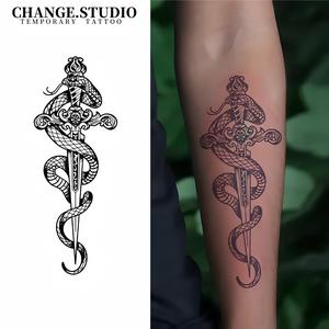 Tatu Sementara, Rekaan Pedang Ular, Tahan 15 Hari, Kalis Air, Tahan Gosok Pelekat Tatu