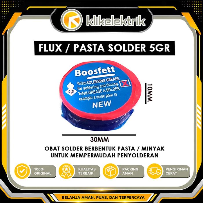 Gambar PASTA SOLDER 5GR BOOSTFET SIONGKA LOTFET MINYAK PASTA 5 GR OBAT PATRI dari klikelektrik Kota Administrasi Jakarta Barat Tokopedia