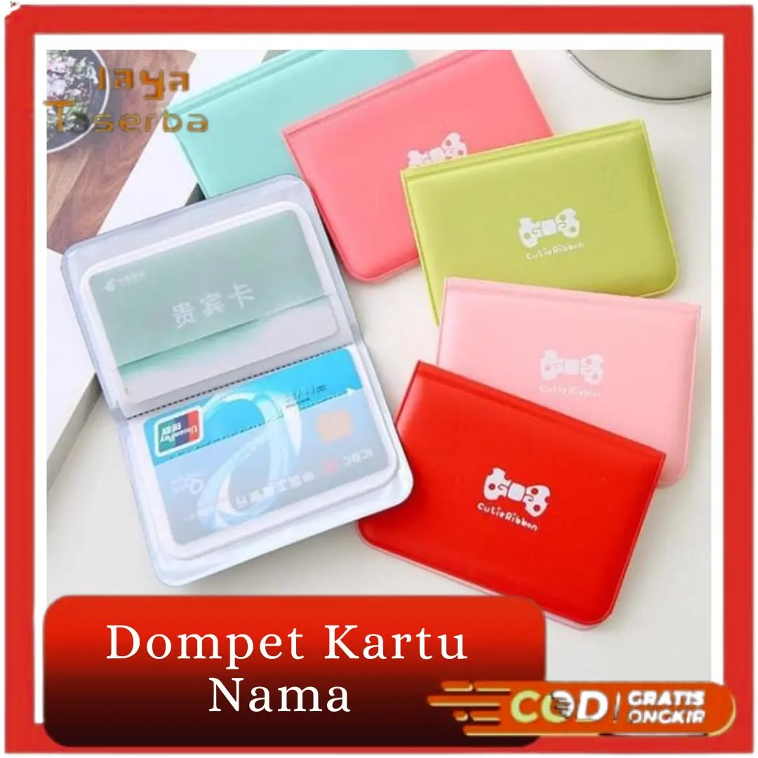 Dompet kartu motif pita/Dompet Tempat Kartu Pita Ribbon Card Wallet Holder Korean Wanita