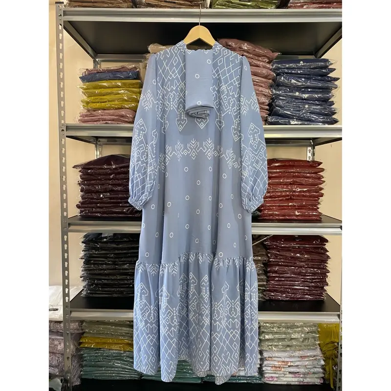 Set Gamis Hijab Milova Gamis Motif Fit To Ld 120cm 4