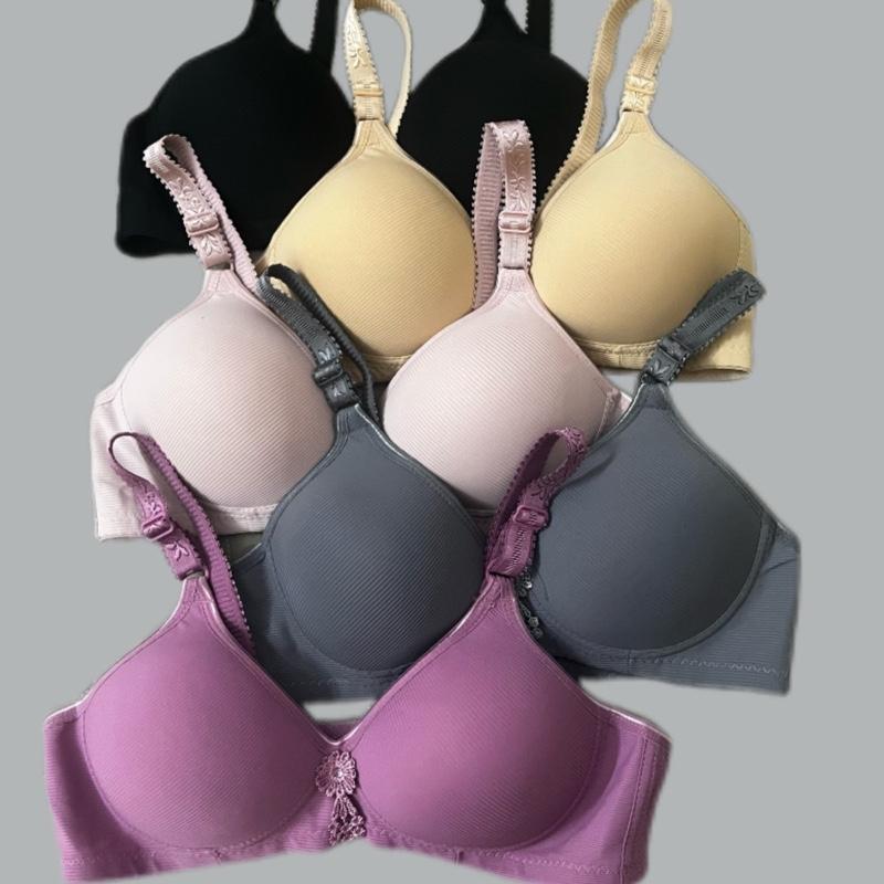 Combo 3 Áo Lót Nữ Thun Lạnh Gân Không Gọng Mút Mỏng Thoáng Mát - Hàng Loại 1 0