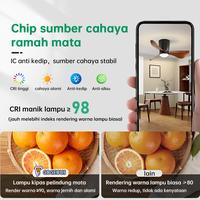 Gambar 【 COD】Kipas Angin Gantung Gaya Nordik 24Inci 6Kecepatan Remote Ruang Tamu 3Warna Lampu Kipas Angin - Hitam 24inch dari GOGEOUS Lampu Shop Kab. Tangerang 5 Tokopedia