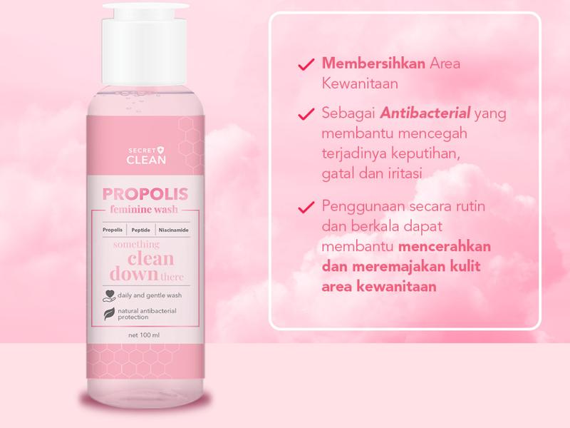 SECRET CLEAN Paket Propolis Feminine Care 1