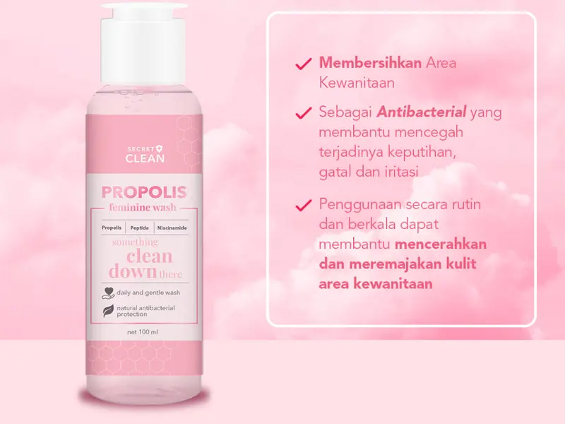 SECRET CLEAN Paket Propolis Feminine Care 1