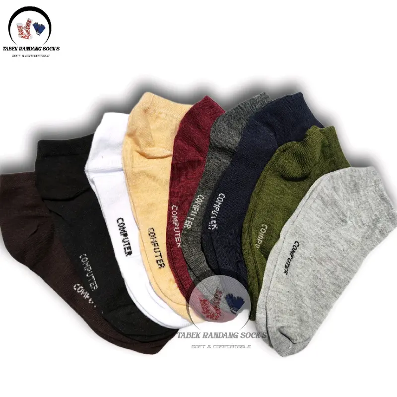 Kaos Kaki pendek Pria/Wanita semata kaki polos warna/Kaos kaki polos pendek dewasa Ankle Unisex sutra korea 3