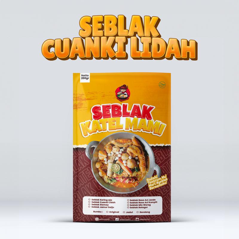BUNDLING BERDUA Dapat 2 Seblak Kemasan - Paket 1 Kering Aja Bumbu Original dan 1 Seblak Cuanki Lidah Original Seblak Katel Mami 2