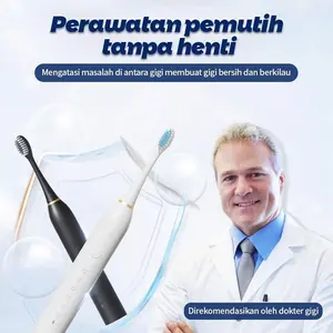 ALLIANCE Sikat gigi elektrik 6 mode sikat gigi elektrik ultrasonik pintar, dapat dicas dengan USB, sikat gigi elektrik untuk dewasa Mulut Gusi