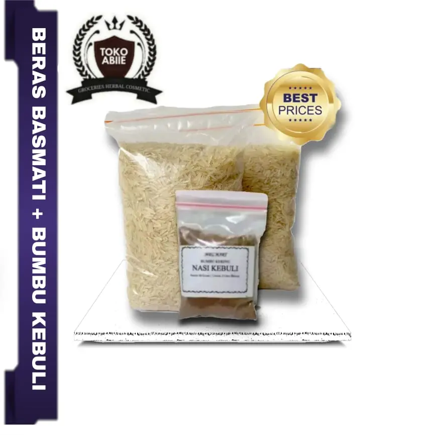 Beras Basmati 1 liter 770gr gratis bumbu kebuli