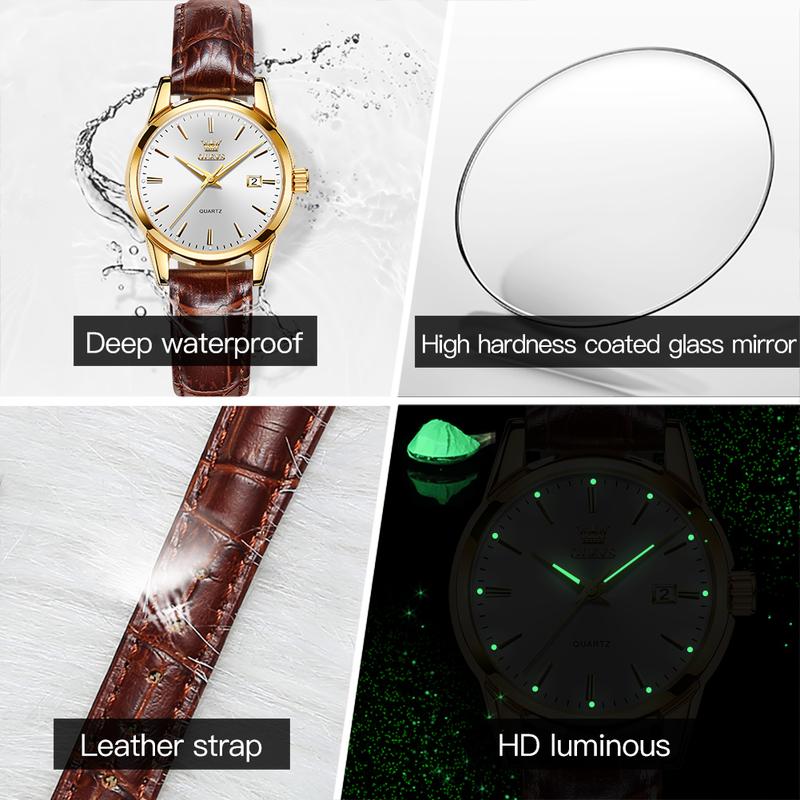 OLEVS #6898 Fashion Casual Women Quartz Watch Waterproof Watch Top Brand Luxury Simple Business Sports Wristwatches For Ladies Girls Students Female Gift 2