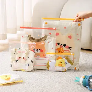 💍SAM💍 AC12 TRAVEL BAG ZIPPER LOCK POUCH MOTIF KARAKTER LUCU POUCH SERBAGUNA