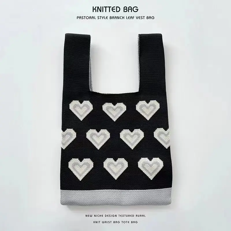 Tas Rajut Premium Import / Buffalow Bag Bangkok Knit Tote Bag Rajut / Tas Souvenir Bag / Tas Wanita Lucu Premium
