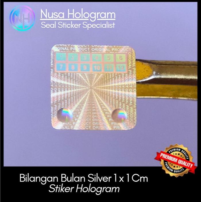 Gambar Stiker Hologram Bilangan Bulan 1x1 Cm Sarang Tawon Segel Garansi, bukan hologram biasa dari nusa hologram Kota Cimahi Tokopedia