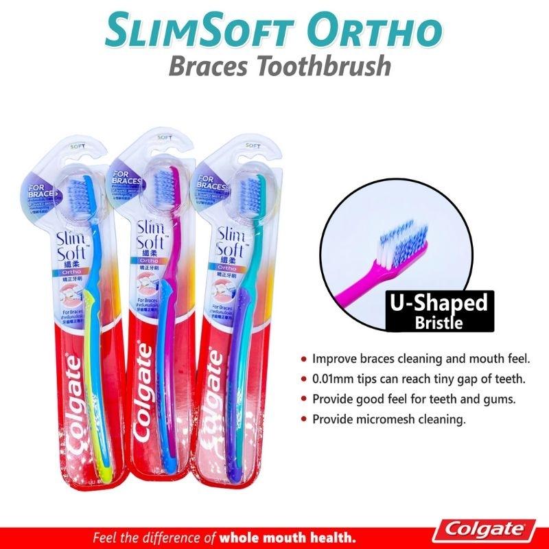 Colgate Shape Colgate Slim Soft U Shape Ortho Toothbrush For Braces 1s White - TikTok ...