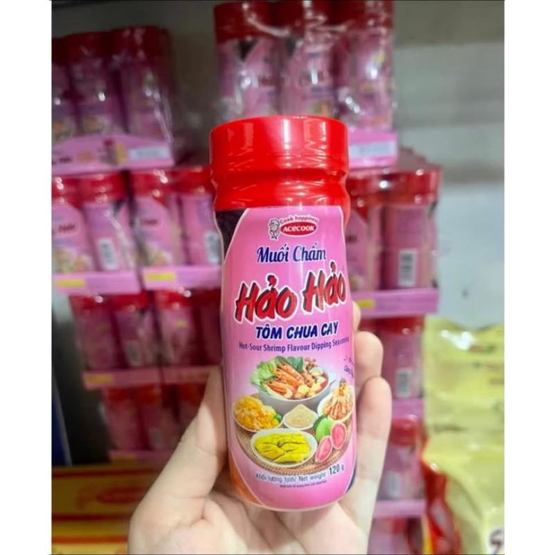 Lọ Muối chấm Hảo Hảo Tôm Chua Cay 120gr