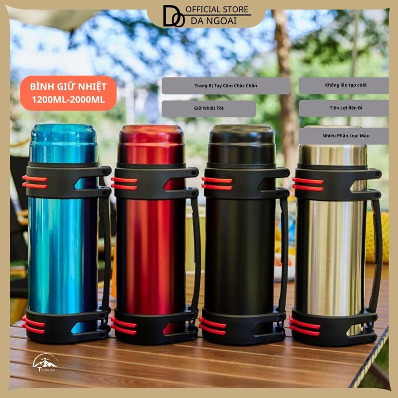 Bình Giữ Nhiệt 2000ml Cốc giữ nhiệt 1200ml Cao Cấp Phong Cách Hiện Đại,Tặng Kèm Dây Đai - CN02