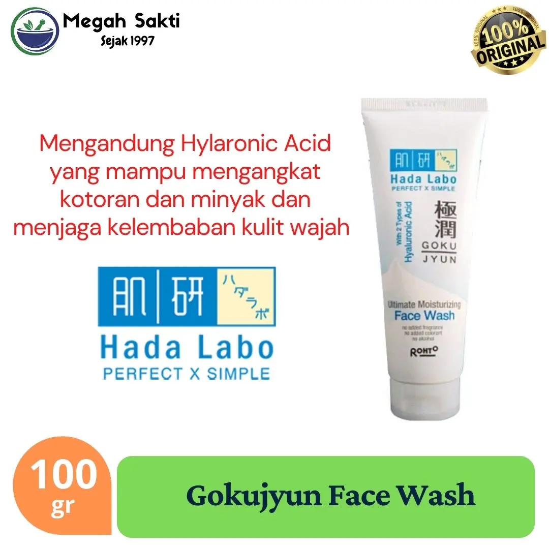 Hadalabo Hado Labo Gokujyun Moisturizing Facewash 100gr