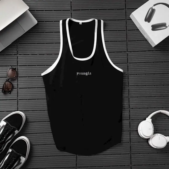 Young LA tanktop gym olahraga 5