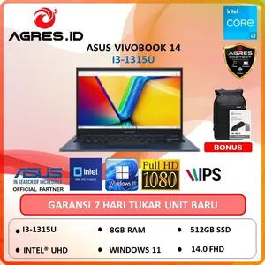 ASUS VIVOBOOK 14 A1404VA I3 1315 8GB 512GB W11+OHS 14.0FHD