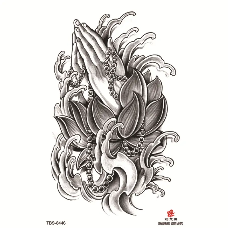 Stiker Tato Tahan Air dengan Simbol Totem untuk Seluruh Lengan Bawah Tampilan Seragam dan Unik Stiker Tato Tahan Air dengan Simbol Totem untuk Seluruh Lengan Bawah Tampilan Seragam dan Unik