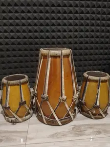 Kendang Jaipong 1 Set Rampak Kayu Mangga untuk anak tinggi 50 cm