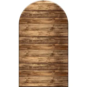 Wooden Arch Backdrop Cover Birthday Party Decor Plain Solid