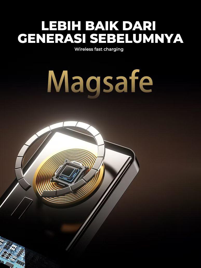 Powerbank Magsafe Mini 20000mAh Magnetic Wireless Charging 20W PD Fast Charge Bodi Logam Tipis Pocket Size Kecil dan Lebih Portabel Powerbank Magsafe Mini 20000mAh Magnetic Wireless Charging 20W PD Fast Charge Bodi Logam Tipis Pocket Size Kecil dan Lebih Portabel