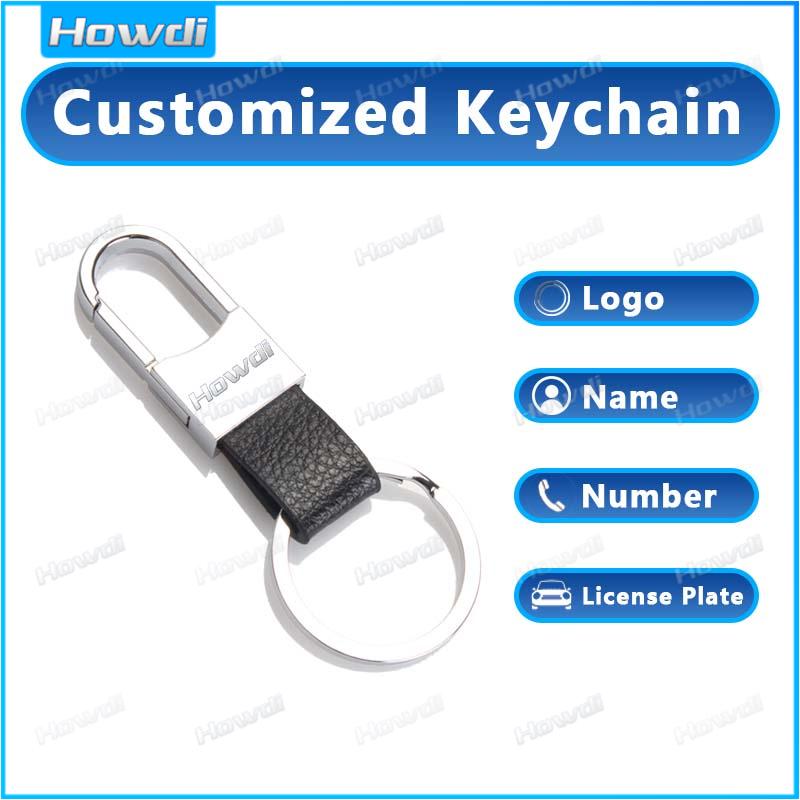 【Howdi Car Outlets】【Customized Keychain】Personalized eather Strap ...