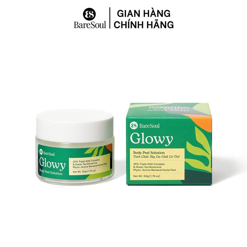  Peel da tẩy tế bào chết giúp làm sáng giảm thâm mông nách bẹn đầu gối khuỷu tay AHA 25% BareSoul Glowy Body Peel 50g   kiểm tra đơn hàng trước khi thanh toán   