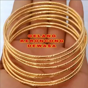 Gelang Kroncong Dewasa set 6 Perhiasan Fashion Xuping Tahan Karat Pelapisan Logam Bracelets Berlian Couple Wantia Elegan