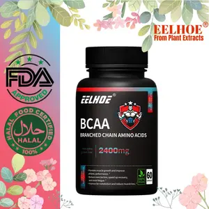Asam Amino Rantai Cabang EELHOE (BCAA) 2400 mg - Meningkatkan sintesis dan perbaikan otot, meningkatkan kinerja dan daya tahan atletik, mengurangi kerusakan dan kelelahan otot akibat olahraga, meningkatkan metabolisme