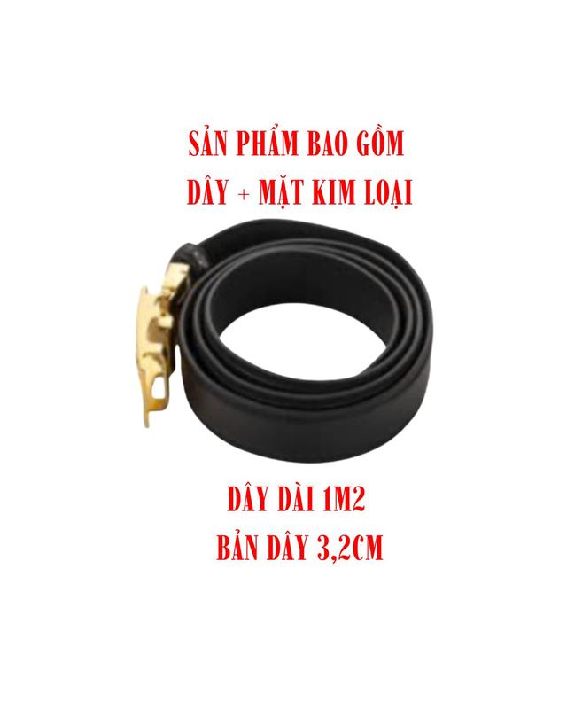Dây lưng nam cao cấp - Mặt khóa hợp kim chốt tự động - 2 màu Đen + Nâu