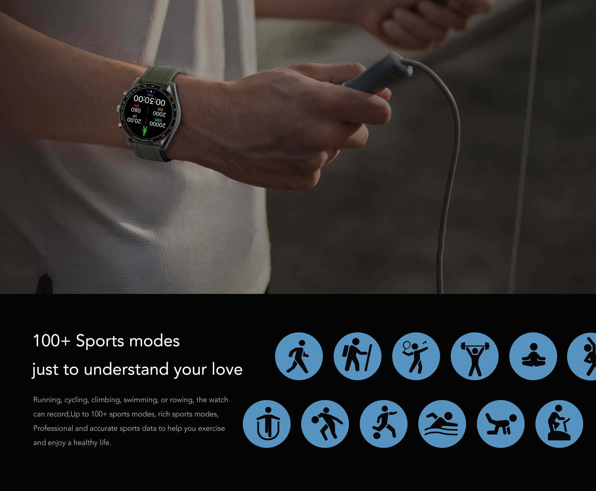 Smartwatch Pria Metal Bluetooth Call Jam Tangan Pintar Sport Mode Heart Rate Sleep Monitor IP67 Waterproof Smart Watch Android iOS