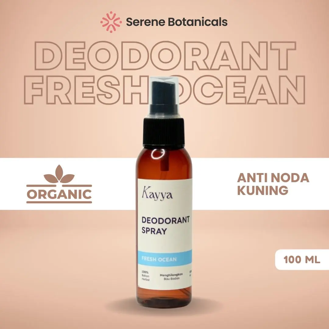 Deodorant Spray Tawas Natural Aroma Fresh Ocean Deospray Anti Bau Tubuh Pemutih Ketiak 100ml
