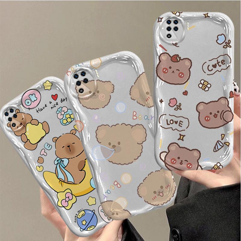 Casing for OPPO A94 4G F19 Pro Reno 5F 3D Cartoon Handheld Soft TPU Bear…
