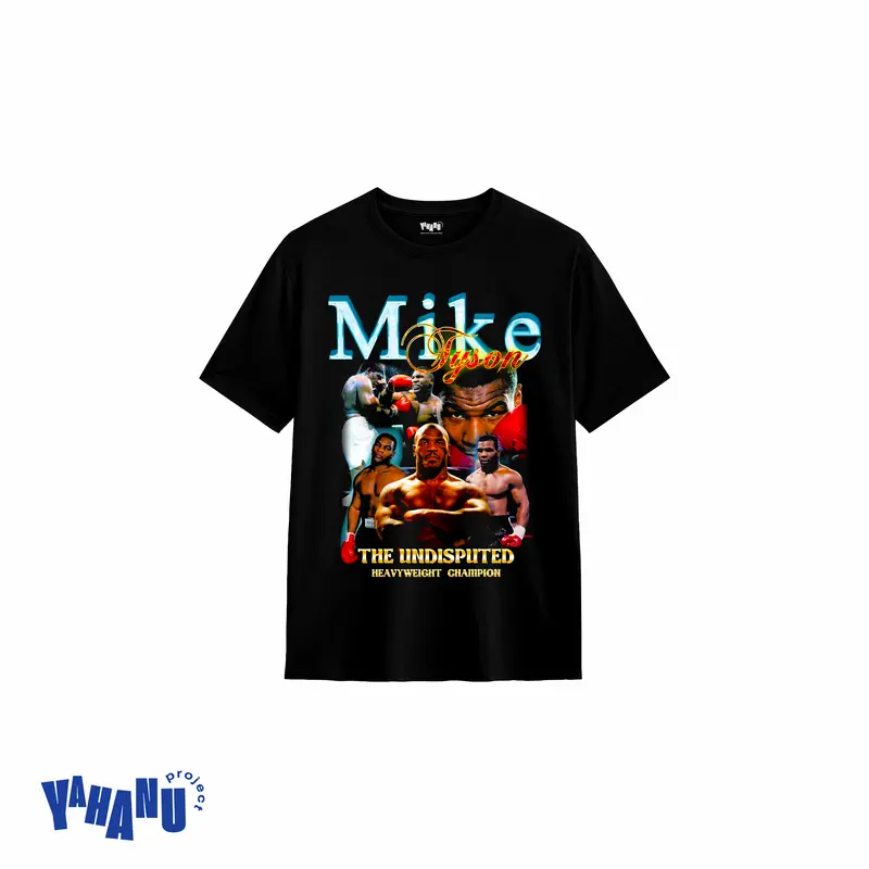 kaos MIKE TYSON - Kaos distro pria dan wanita Unisex - kaos vintage - yahanu project Sablon Baju Digital Tshirt Cowok Nyaman Katun Combed 0