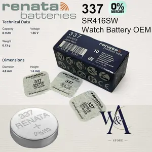 BATERAI RENATA 337 SR416SW BATERAI RENATA 337 RENATA 416 ORIGINAL