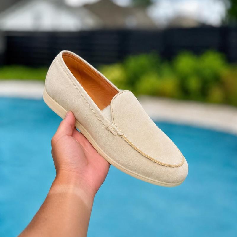 Giày da lộn cho nam Lc Elite Đế TPR êm ái cao cấp Đi là nghiền loại Đẹp Thương Hiệu Lacux Form Đẹp da thật