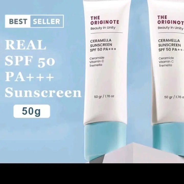 The Originote Ceramella Sunscreen SPF 50 PA+++ Netto 50gr Wajah Ceramide 0