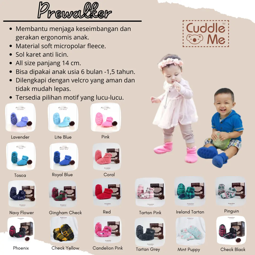 CUDDLEME SEPATU PREWALKER | CUDDLEME PREWALKER | SEPATU PREWALKER | PREWALKER CUDDLEME