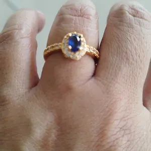 Cincin Oval Full Permata Titanium - Model Terbaru - Rings