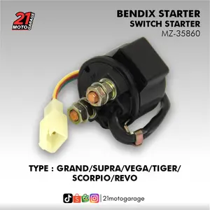 MotorZoom Bendik Starter Switch Starter Motor (PROMO CUCI GUDANG)