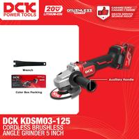 Gambar DCK KDSM03-125 Cordless Brushless Angle Grinder 5" / Mesin Gerinda Baterai 5 Inch - UNIT ONLY dari Drill&Co Kota Administrasi Jakarta Barat 1 Tokopedia