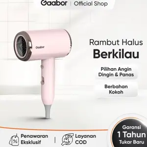 Gaabor Hair Dryer Pengering Rambut Cahaya Biru Anion Teknologi Blue Ray Bisa dilipat GHD-N1000D